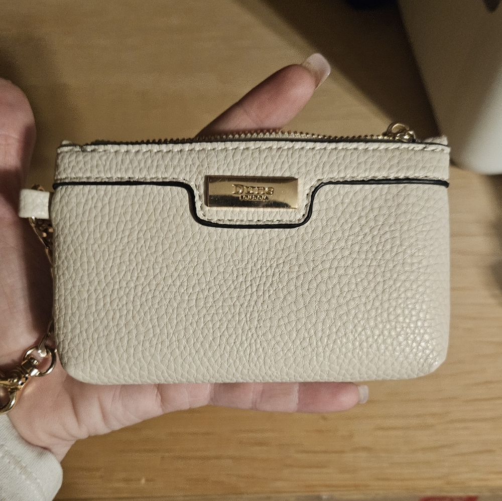 Dune London Cream Leather Women's Pouch NWOT